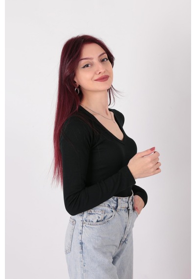Busem S0015897 Kadın Bluz Siyah