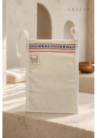 Kral Kelebek El Geçirmeli Kalın Banyo Ve Hamam Kesesi Siyah Ve Beyaz 20'li Paket