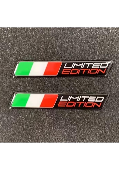 Limited Edition İtaly 3d Sticker İtalyan Bayrağı Tasarımlı