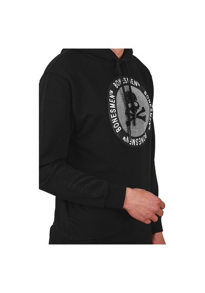 Bonesmen Erkek Kapüşonlu Sweatshirt (463015212) Siyah
