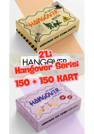 2'li Hangover Şhot Serisi - Brutal & Kızlar Gecesi - Eğlenceli Parti Oyunu - 300 Kart