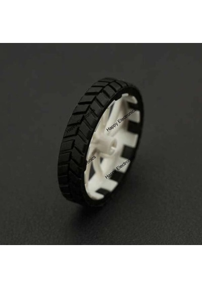 Dfrobot 2 Adet Çifti N20 Abs Kauçuk Tekerlek 43X9 MM