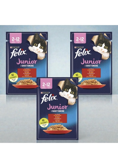 Felix Sığır Et&tavuklu Yaş Kedi Ma. 85 G X 3 Adet