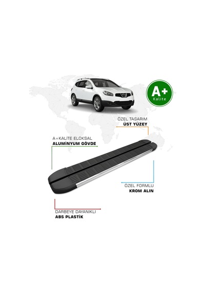 Nissan Qashqai Yan Basamak 2007 2014 Model S-line