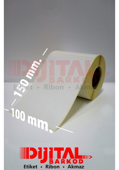 Termal Etiket 150X100 Barkod Etiketi /1 Rulo 250 Adet-15X10.10X15 1 Rulo 250 Adet
