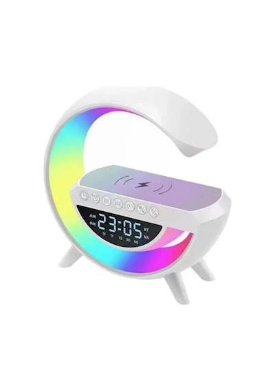 Hubrendy Tekno Kablosuz Bluetooth Hoparlör Rgb Aydınlatmalı Çoklu Medya Destekli