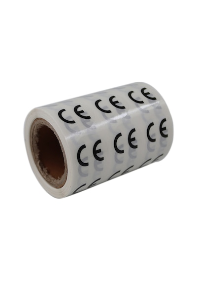Pp Şeffaf Ce Etiketi - 25mm Çapında 1000 Adet Yan Yana 3 Lü