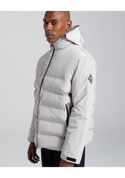 Kappa Authentic Rio Erkek Gri Regular Şişme Mont
