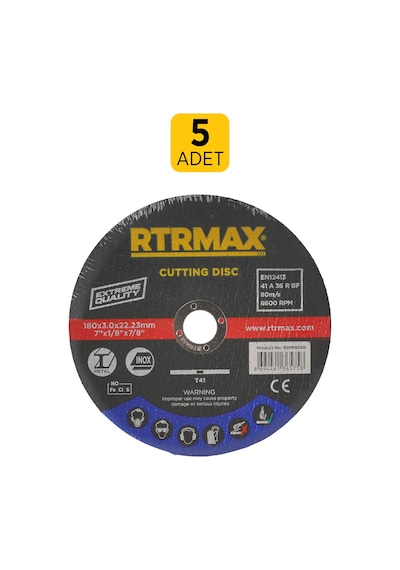 Rdm18030 Metal-inox Kesici Disk 180 X 3.0 X 22 Mm - 5 Adet