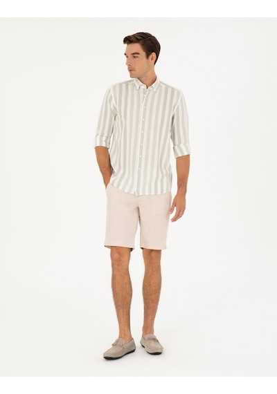Pierre Cardin Erkek Bej Şort / Bermuda 50285713-vr011 Bej
