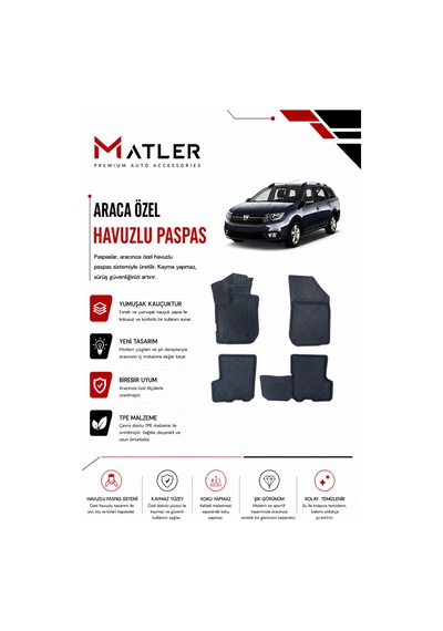 Dacia Logan 2018 Model 4d Ekstra Havuzlu Paspas