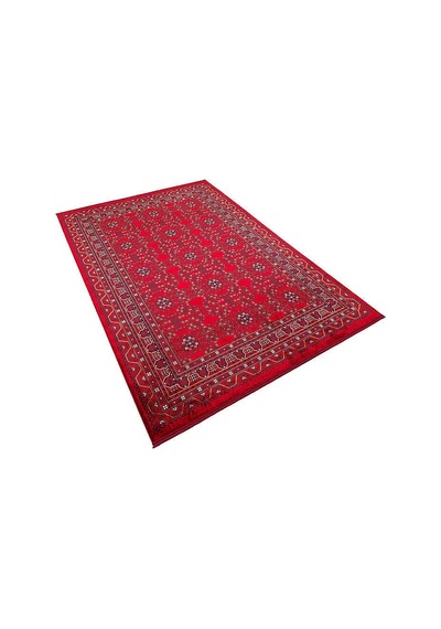 Afgan Halısı Bilicik Etnik Hamyap Otantik Desen Viskon Kırmızı Halı Bc03 Kiremit