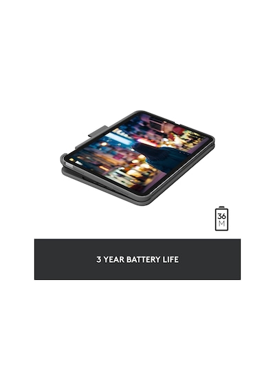 Logitech Slim Folio Apple Uyumlu iPad 10. Nesil Türkçe Klavyeli Kılıf