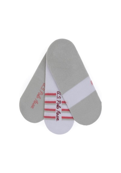 U.S. Polo Assn. Kadın 3'lü Babet Çorabı 50311369-VR086