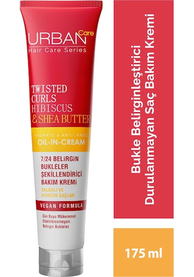 Twisted Curls Hibiscus & Shea Butter Durulanmayan Bakım Kremi 175 Ml