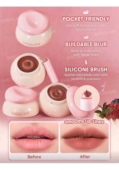 Sheglam Bounce Putty Pocket Lip Pot Ruj -biscotti Babe Kahve