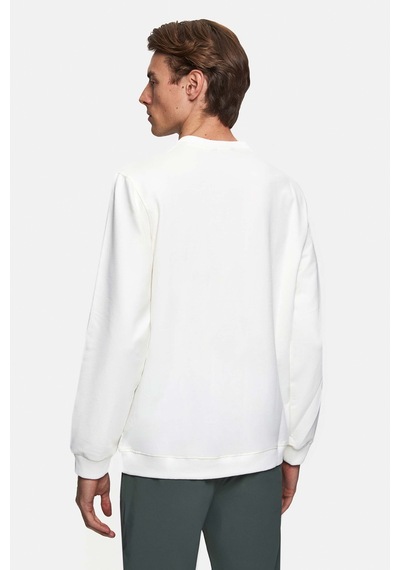 Twn Slim Fit Ekru Düz Sweatshirt 3ece25152792m Ekru