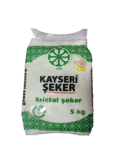 Kayseri Şeker Kristal Toz Şeker 5 KG