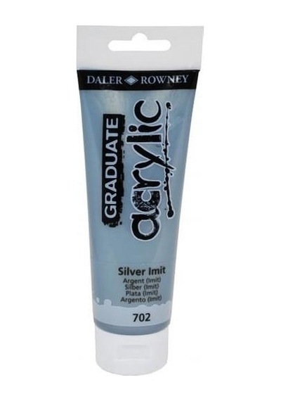 Daler Rowney Akrilik Boya 702 Silver Imit 120 ML