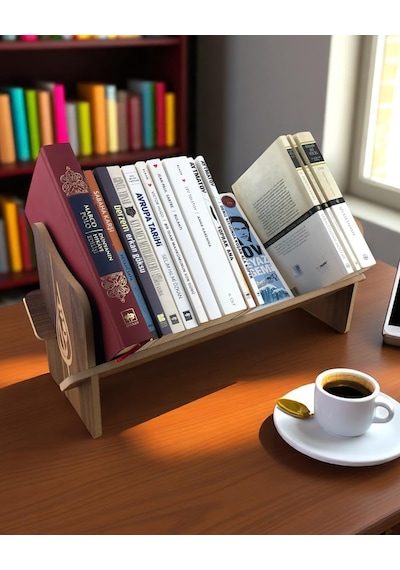 Tr Masaüstü Portatif İşlemeli Desenli Kitaplık 45 Cm X 14,5 Cm X 21 Cm Hareli Ceviz - İkra, 21x14,5x45 Genel Tr Masaüstü Portatif İşlemeli Desenli Kitaplık 45 Cm X 14,5 Cm X 21 Cm Hareli Ceviz - İkra, 21x14,5x45 Genel
