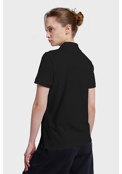 Lescon Kadın Kısa Kollu Polo Yaka T-shirt 26y-2108 Siyah