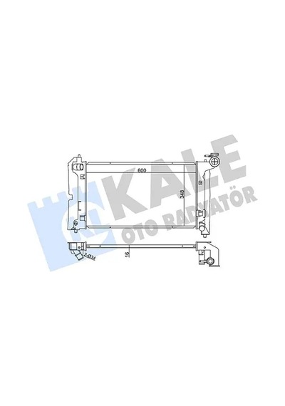 Toyota Corolla Motor Radyatoru 1.6 2002-2007 Kale 366200