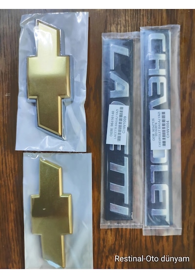 Chevrolet+lacetti Yazı+ön-arka Arma Ön Ve Arka Arma 2005 - 2008 Armalar 11.5cm 4 Lü Set 3d 3m