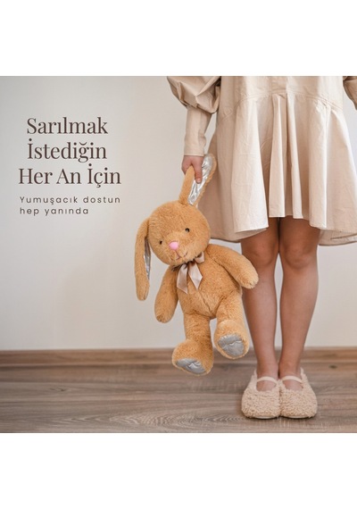 50 Cm Tavşan Bej Çok Renkli