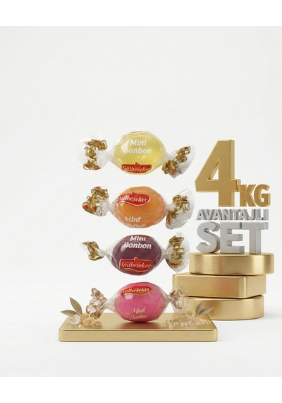 Afia Meyveli Mini Bonbon Şeker 4x1 Kg