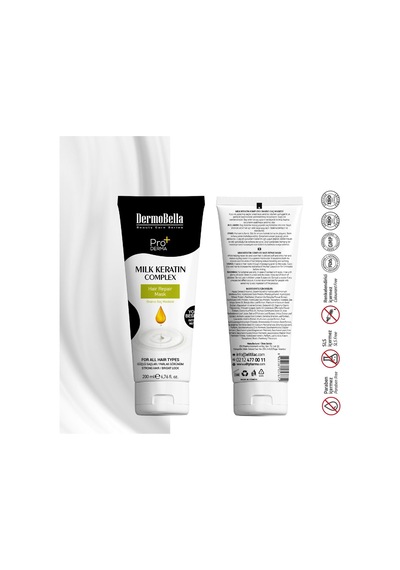 Dermobella Süt Keratin Kompleksi Saç Onarıcı Maske 200 Ml