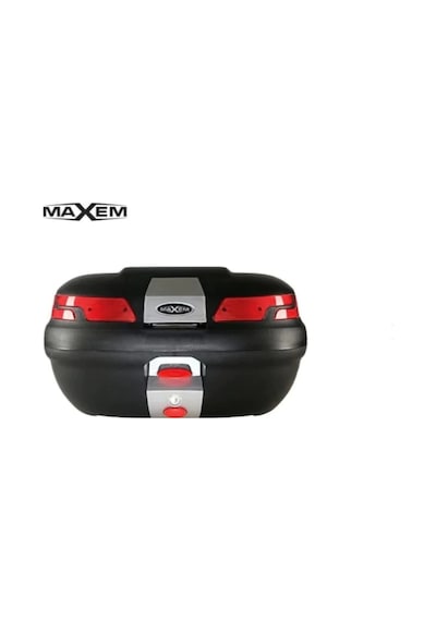 Maxem Sl-45 Litre Arka Çanta, Üst Bagaj, Sırt Dayama Takımı - 45 Litre Motosiklet Arka Çanta Topcase Siyah