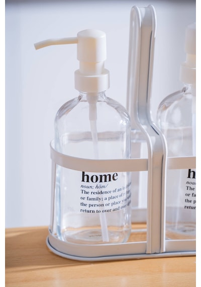 Acar Louvre İkili Sıvı Sabunluk - 500 Ml Beyaz - Şeffaf