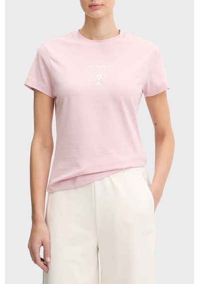 Guess Bayan T Shirt V4yı21 Kcdh1 A60w Pembe Pembe