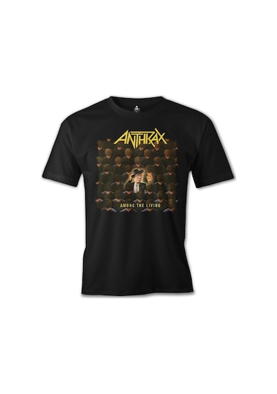 Anthrax - Among The Living Siyah Erkek Tshirt