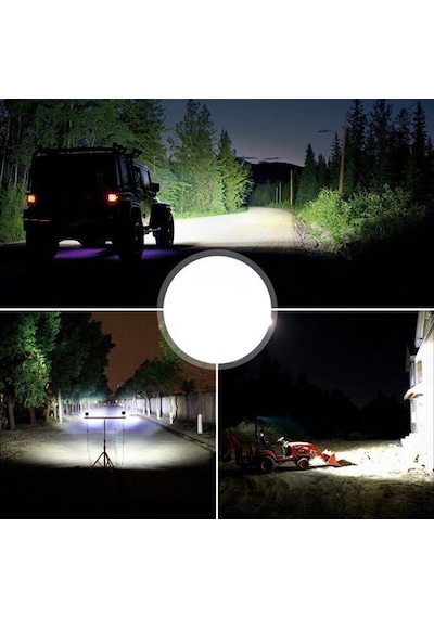 Replax 10 Adet 14 Led Yuvarlak Off Road Sis Farı Sis Lambası Çalışma Lam