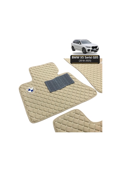 Oto Halı Paspas Bmw X5 Serisi G05 2018-2025 Uyumlu M M Teknik Sport Kaymaz & Şık Tasarım