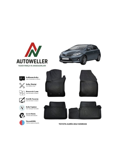 Toyota Auris 2013 Sonrası Havuzlu Oto Paspas