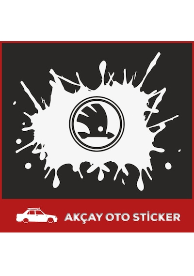 Skoda Çamur Sticker Skoda Sticker Araç Sticker Skoda Oto Sticker
