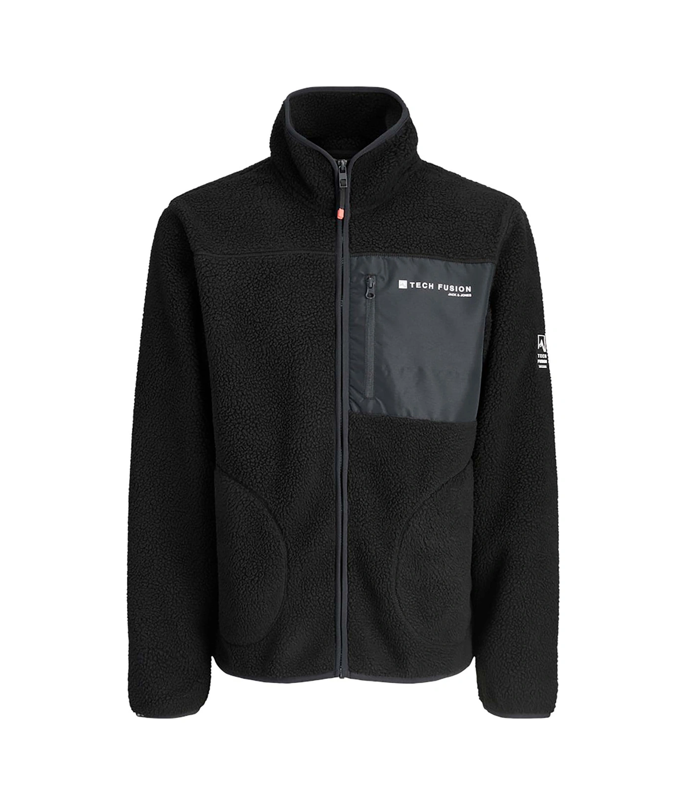 Jack & Jones Alpes Erkek Siyah Polar Ceket 12284827-bbt Siyah