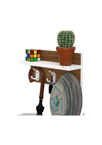 Kedi 9 Kancalı Hol Askısı 3'lü Set 41,4x19 Cm - Şık Tasarım, Çok Amaçlı Düzenleyici Ve Yer Tasarrufu 45 Cm