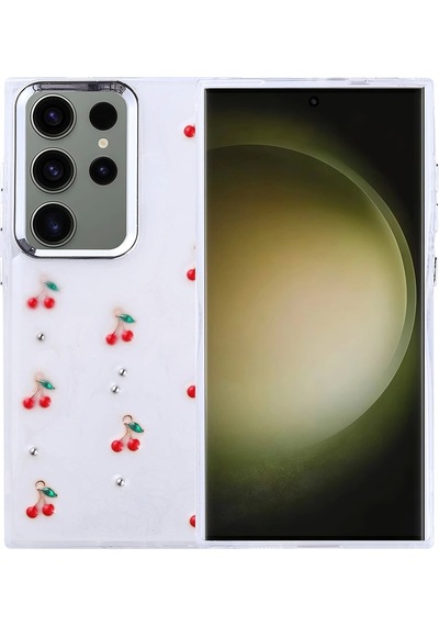 Galaxy Uyumlu S25 Ultra Kılıf Airbag Tasarımlı Simli Şeffaf Zore Kutup Kapak