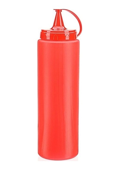 Ketçap Şişesi - 1000ml Dev Boy Kırmızı 3 Adet 1247956