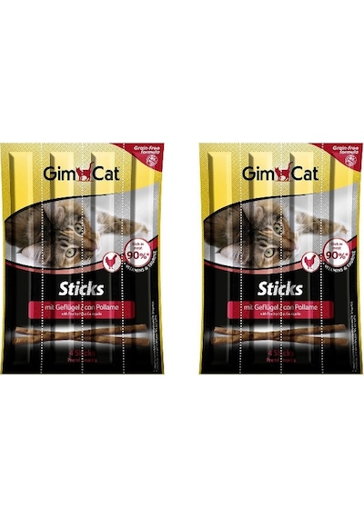 Gimcat Sticks Tavuklu Kedi Ödül Çubukları 2'li 4 x 5 G