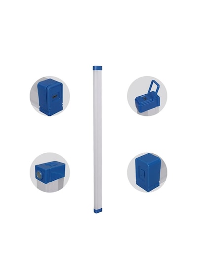 Powermaster T570 70cm 100w Çubuk Portatif Led Işıldak Şarjlı Tüp Lamba 1800mah Çok Renkli