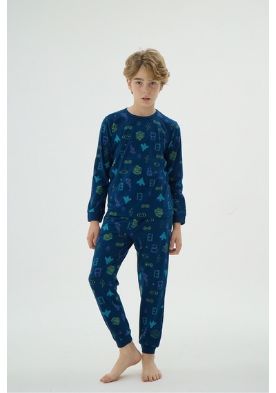 Zeyzey 8950 Erkek Ç. Pijama Takım Lacıvert/3-4yas Lacivert