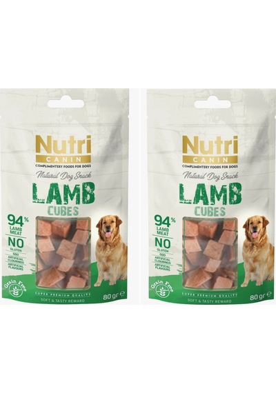 Nutri Canin Kuzu Etli Küp Tahılsız Köpek Ödülü 80 G X 2 Adet