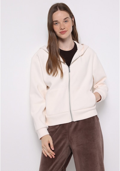 Colin's Colins Regular Fit Kapüşonlu Düz Kadın Beyaz Sweatshirt Cl1076075 Q1.v1 Ofw Beyaz