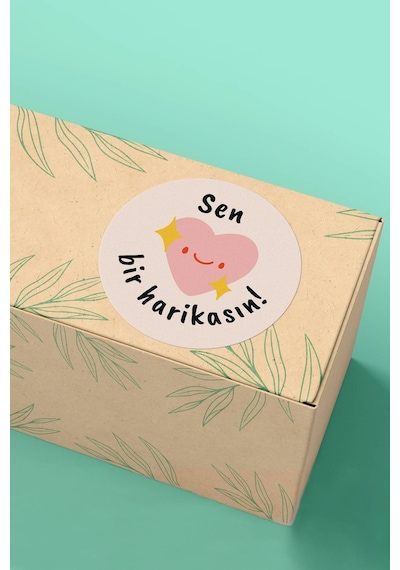 Sen Bir Harikasın Sticker 3x3cm St2326 Çok Renkli