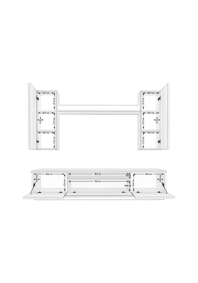 Decoraktiv Trendstyle 5ds Mdf Tv Ünitesi Tv Sehpası Ceviz