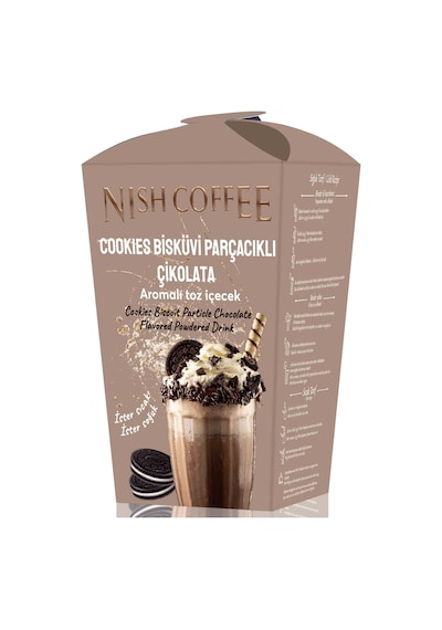 Nish Cookies Bisküvi Parçacıklı Çikolata Aromalı Toz İçecek 250 Gr 250 G